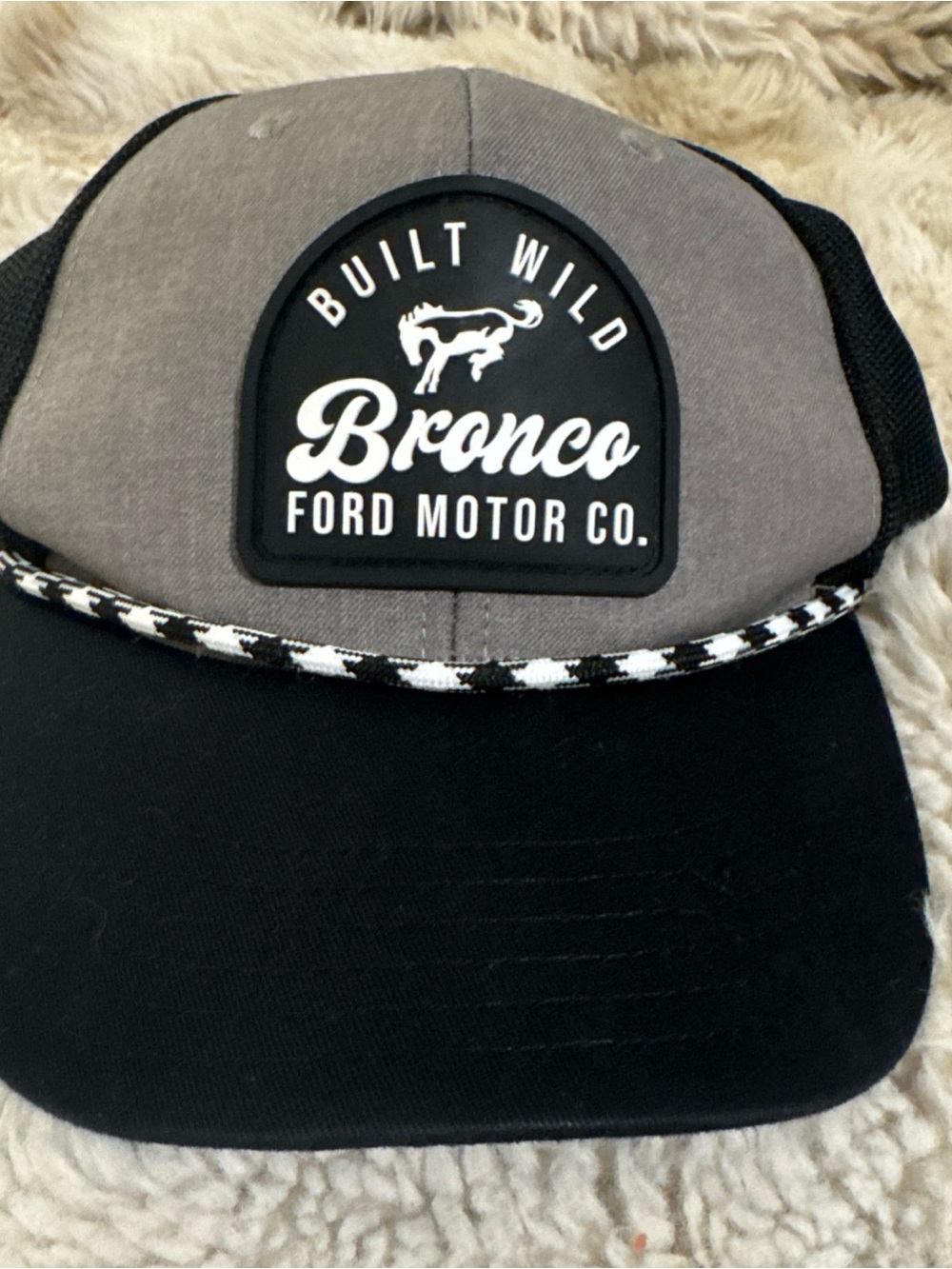 Ford Bronco Built Wild Trucker Snapback Adjustable Rope Hat